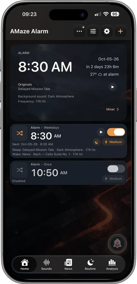 Your alarm, your rules.