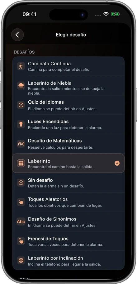 Un despertador con retos para tu mañana.