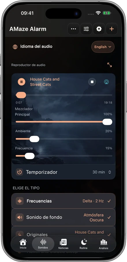 Tu banda sonora para bajar el ritmo.