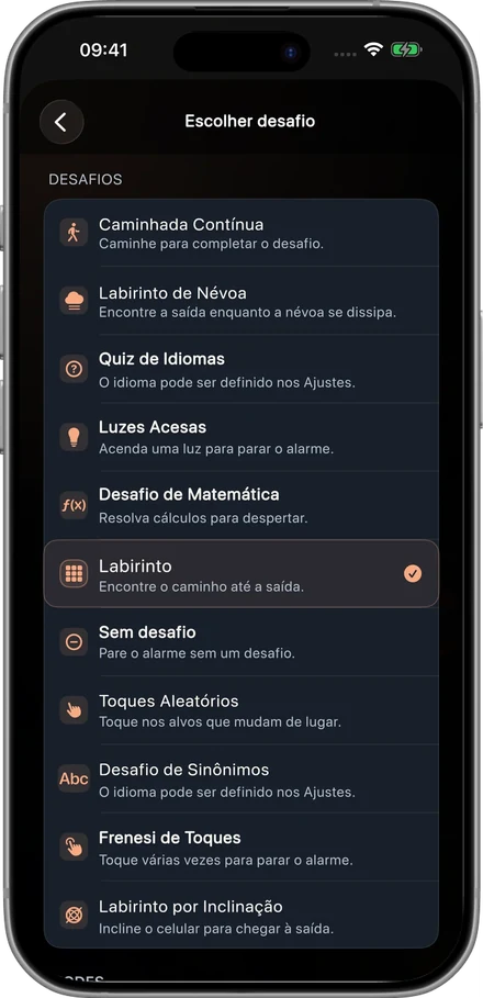 Um despertador com desafios para a sua manhã.