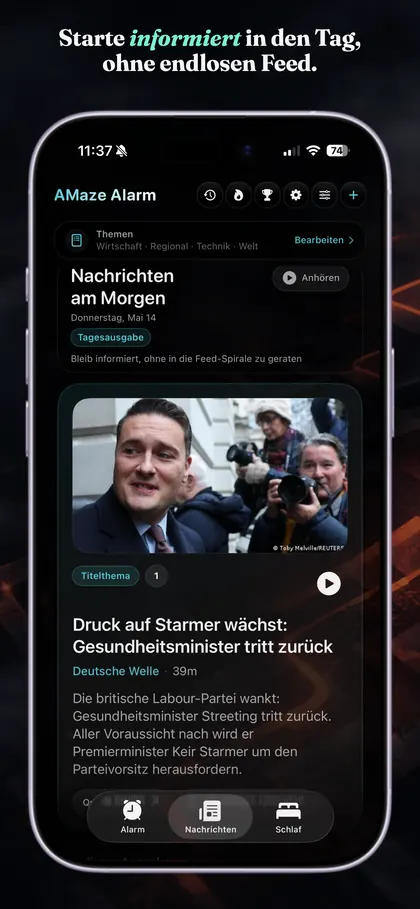 Nachrichten in AMaze Alarm