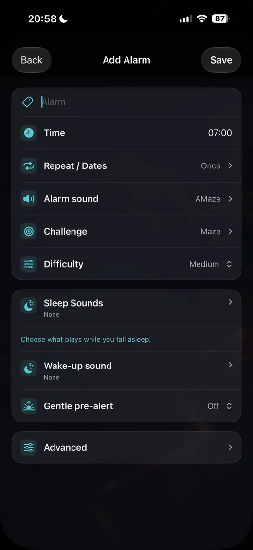 Set the alarm faster