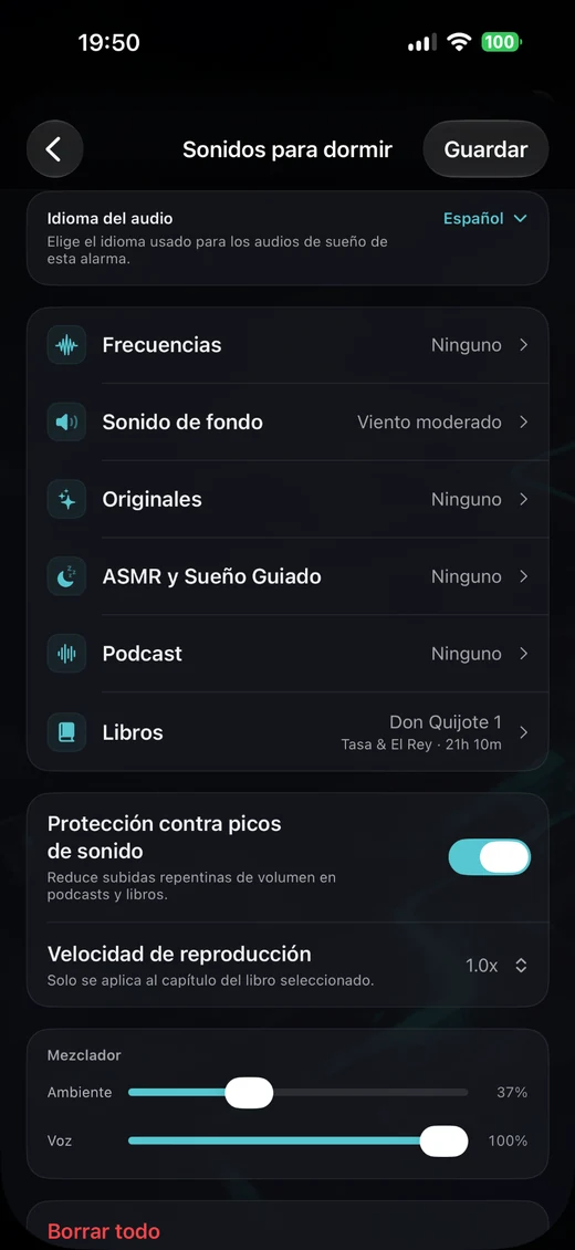 Elige Sonidos para dormir